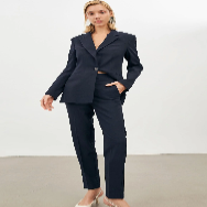 Kadın Lacivert Ceket Takımı